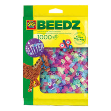 Load image into Gallery viewer, SES CREATIVE Beedz Iron-on Beads 1000 Mix Glitter, 5 Years and Above (00746)