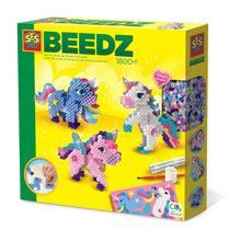 Load image into Gallery viewer, SES CREATIVE Beedz Iron-on Beads Unicorns Pegboard, 1800 iron-on Beads, 5 Years and Above (06263)