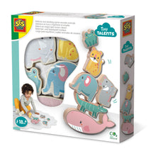 Load image into Gallery viewer, SES CREATIVE Tiny Talents Balance and Stacking Game Wooden Animals, 18 Month and Above (13121)