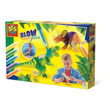 Load image into Gallery viewer, SES CREATIVE Dinosaurs Blow Airbrush Pens, 5 Years and Above (14284)