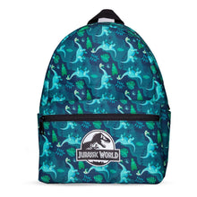 Load image into Gallery viewer, UNIVERSAL Jurassic Park Logo with All-over Print Children's Mini Backpack, Multi-colour (BP375502JPK)