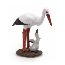 Load image into Gallery viewer, PAPO Wild Animal Kingdom Stork and Baby Stork Toy Figure (50159)
