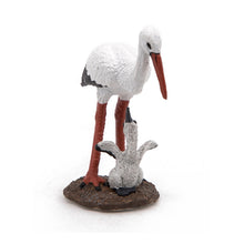 Load image into Gallery viewer, PAPO Wild Animal Kingdom Stork and Baby Stork Toy Figure (50159)