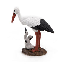 Load image into Gallery viewer, PAPO Wild Animal Kingdom Stork and Baby Stork Toy Figure (50159)