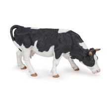 Load image into Gallery viewer, PAPO Farmyard Friends Black & White Grazing Cow Toy Figure (51150)