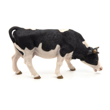 Load image into Gallery viewer, PAPO Farmyard Friends Black & White Grazing Cow Toy Figure (51150)