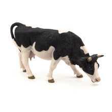 Load image into Gallery viewer, PAPO Farmyard Friends Black & White Grazing Cow Toy Figure (51150)