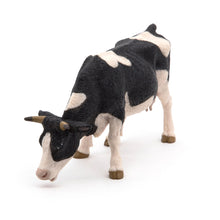 Load image into Gallery viewer, PAPO Farmyard Friends Black & White Grazing Cow Toy Figure (51150)