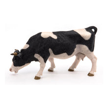 Load image into Gallery viewer, PAPO Farmyard Friends Black & White Grazing Cow Toy Figure (51150)