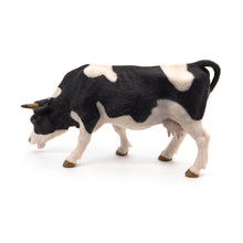 Load image into Gallery viewer, PAPO Farmyard Friends Black & White Grazing Cow Toy Figure (51150)