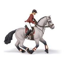 Load image into Gallery viewer, PAPO Horses and Ponies Competition Horse and Horsewoman Toy Figure (51563)