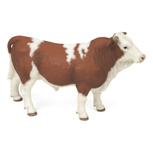 Load image into Gallery viewer, PAPO Farmyard Friends Simmental Bull Toy Figure (51142)