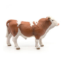 Load image into Gallery viewer, PAPO Farmyard Friends Simmental Bull Toy Figure (51142)