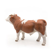 Load image into Gallery viewer, PAPO Farmyard Friends Simmental Bull Toy Figure (51142)