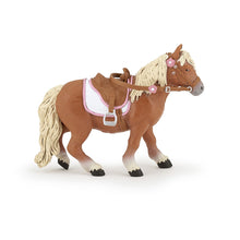 Load image into Gallery viewer, PAPO Horses and Ponies Shetland Pony with Saddle Toy Figure (51559)