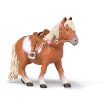 Load image into Gallery viewer, PAPO Horses and Ponies Shetland Pony with Saddle Toy Figure (51559)
