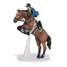 Load image into Gallery viewer, PAPO Horses and Ponies Jumping Horse and Horseman Toy Figure (51562)
