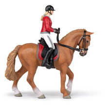 Load image into Gallery viewer, PAPO Horses and Ponies Walking Horse and Horsewoman Toy Figure (51564)