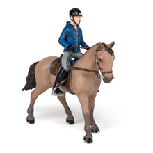 Load image into Gallery viewer, PAPO Horses and Ponies Walking Horse and Horseman Toy Figure (51565)