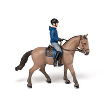 Load image into Gallery viewer, PAPO Horses and Ponies Walking Horse and Horseman Toy Figure (51565)