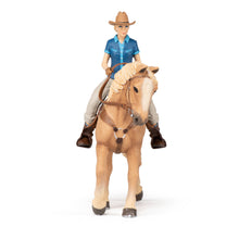 Load image into Gallery viewer, PAPO Horses and Ponies Cowgirl and Her Horse Toy Figure (51566)