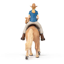 Load image into Gallery viewer, PAPO Horses and Ponies Cowgirl and Her Horse Toy Figure (51566)