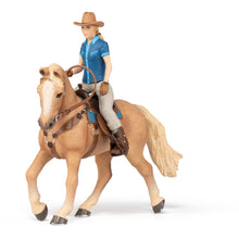 Load image into Gallery viewer, PAPO Horses and Ponies Cowgirl and Her Horse Toy Figure (51566)