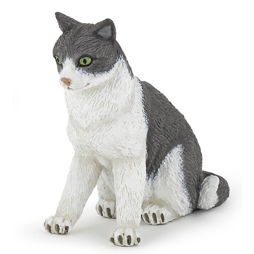 PAPO Dog and Cat Companions Sitting Down Cat Toy Figure (54033)