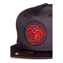 Load image into Gallery viewer, GAME OF THRONES House of Dragons House Targaryen Symbol Patch Snapback Baseball Cap (SB482843GOT)