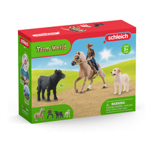Load image into Gallery viewer, SCHLEICH Farm World Western Riding Adventures Toy Figure Set (42578)