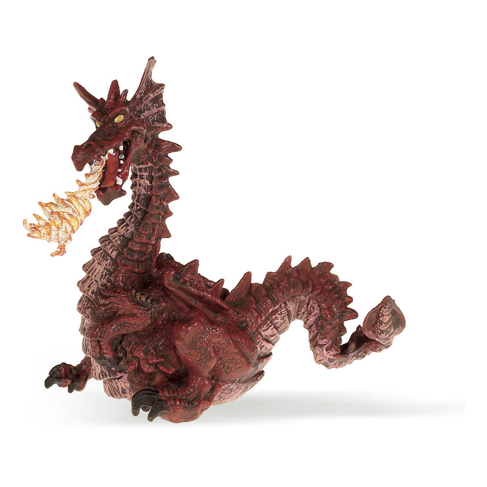 PAPO The Enchanted World Red Dragon with Flame Toy Figure (39016)