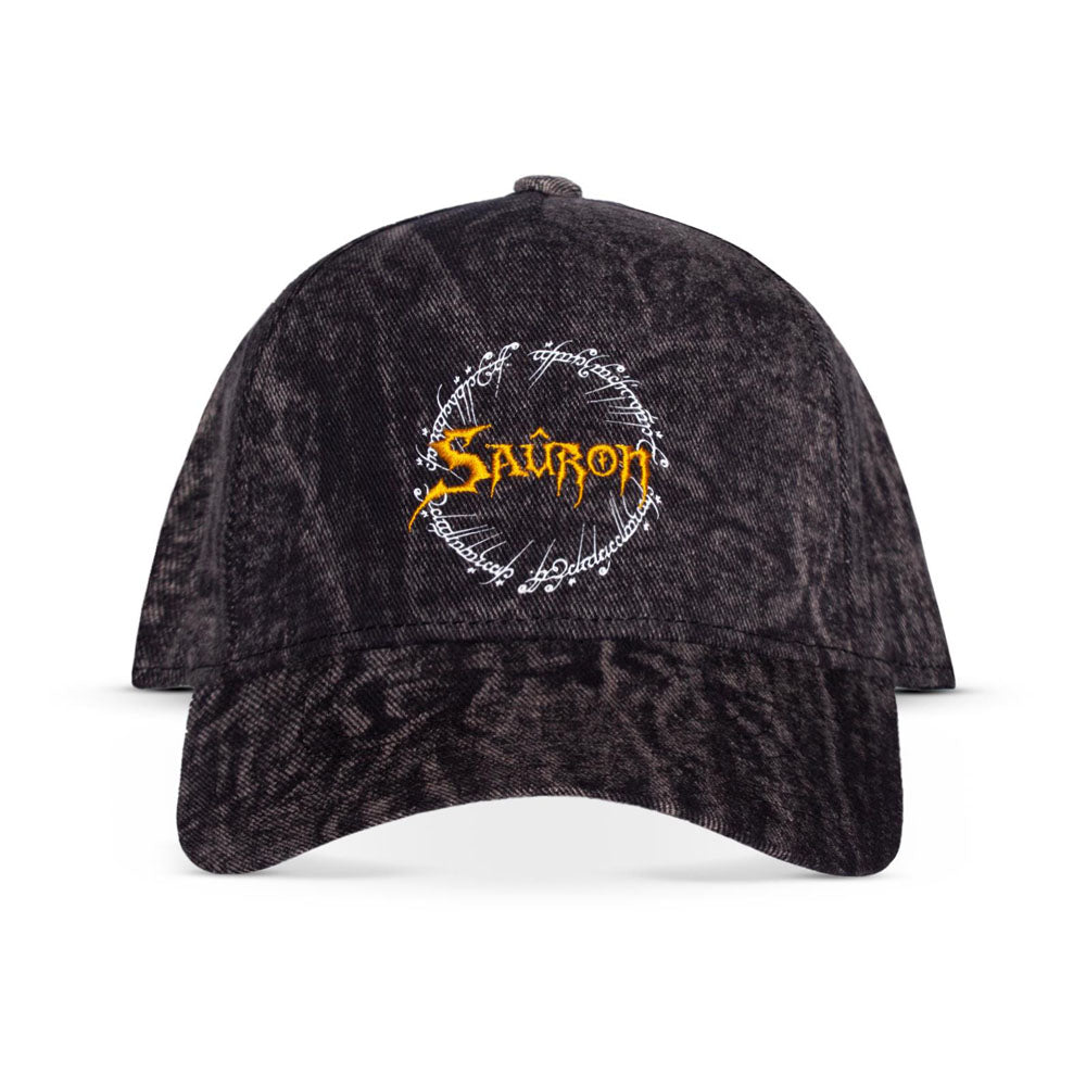 THE LORD OF THE RINGS Sauron Logo Acid Wash Adjustable Cap (BA042277LTR)