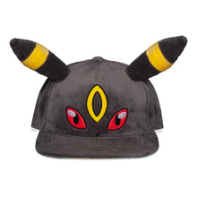 Load image into Gallery viewer, POKEMON Umbreon with Plush Ears Novelty Snapback Baseball Cap (SB265804POK)