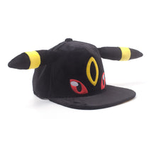 Load image into Gallery viewer, POKEMON Umbreon with Plush Ears Novelty Snapback Baseball Cap (SB265804POK)