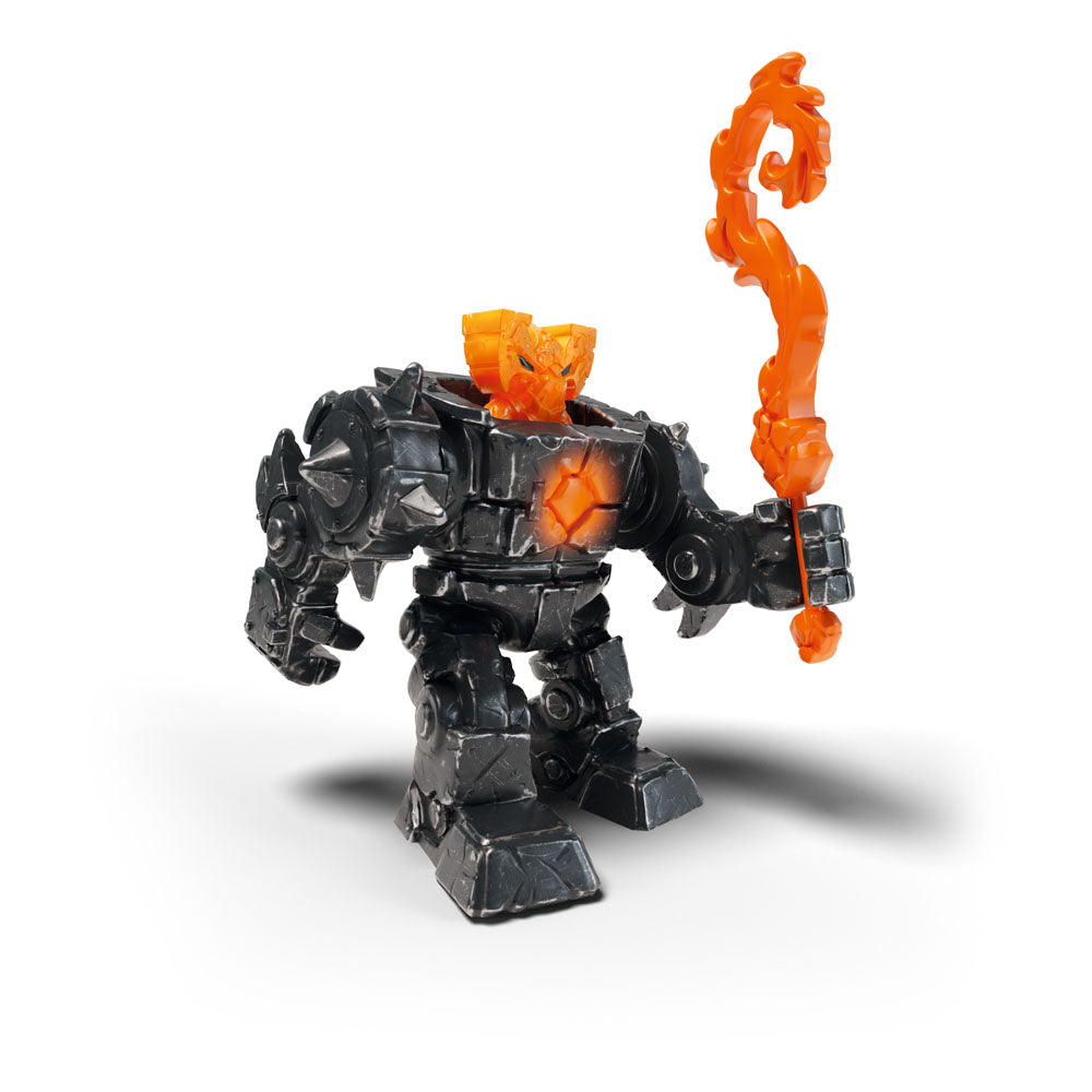 SCHLEICH Eldrador Mini Creatures Shadow Lava Robot Toy Figure (42597)