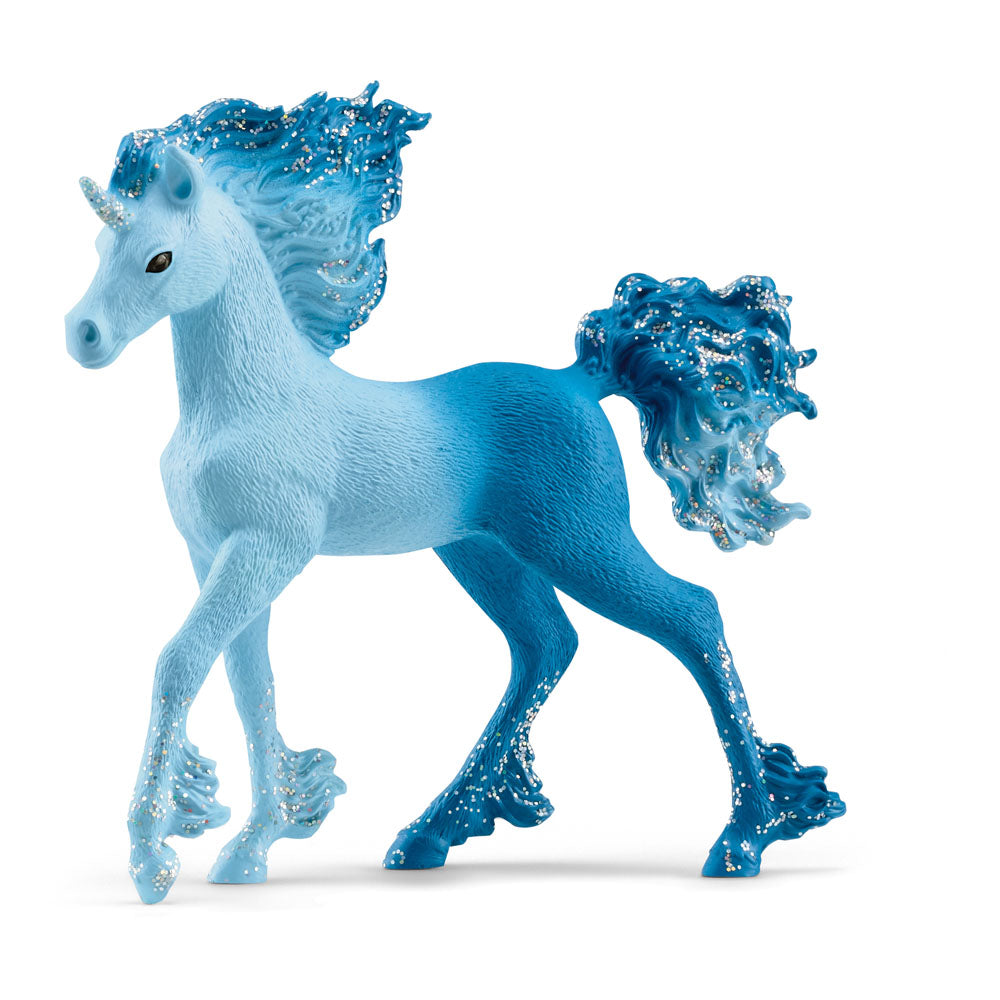 SCHLEICH Bayala Elementa Water Flames Unicorn Foal Toy Figure (70758)