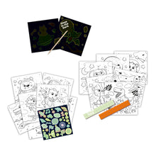 Load image into Gallery viewer, SES CREATIVE 3-in-1 Activity Glow-in-the-Dark Colouring Book (00118)