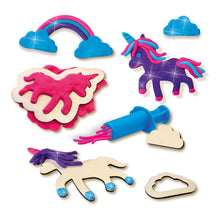 Load image into Gallery viewer, SES CREATIVE Unicorns Neon Glitter Modelling Dough Set (00410)