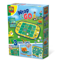 Load image into Gallery viewer, SES CREATIVE Wrap&Go Travel Games (Four in a Row, Dots and Boxes and Pack Croco) (02235)