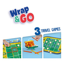 Load image into Gallery viewer, SES CREATIVE Wrap&Go Travel Games (Four in a Row, Dots and Boxes and Pack Croco) (02235)