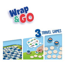 Load image into Gallery viewer, SES CREATIVE Wrap&amp;Go Travel Games (Pack Your Bags, Checkers and Memo) (02237)
