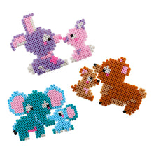 Load image into Gallery viewer, SES CREATIVE Beedz Cute Family Animals 1800 Iron-on Beads Mosaic Art Kit (06218)