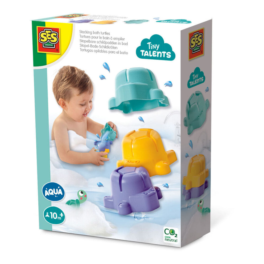 SES CREATIVE Tiny Talents Stacking Bath Turtles (13058)