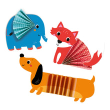 Load image into Gallery viewer, SES CREATIVE Zig Zag Origami Animals Kit (14026)