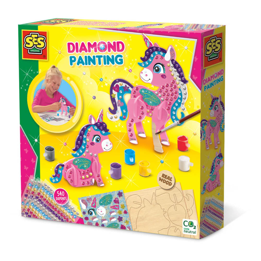 SES CREATIVE 3D Unicorns Diamond Painting Kit (14134)