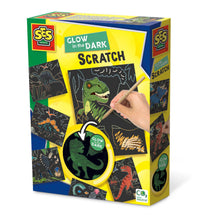 Load image into Gallery viewer, SES CREATIVE Dinosaurs Glow-in-the-Dark Scratch Card (14285)