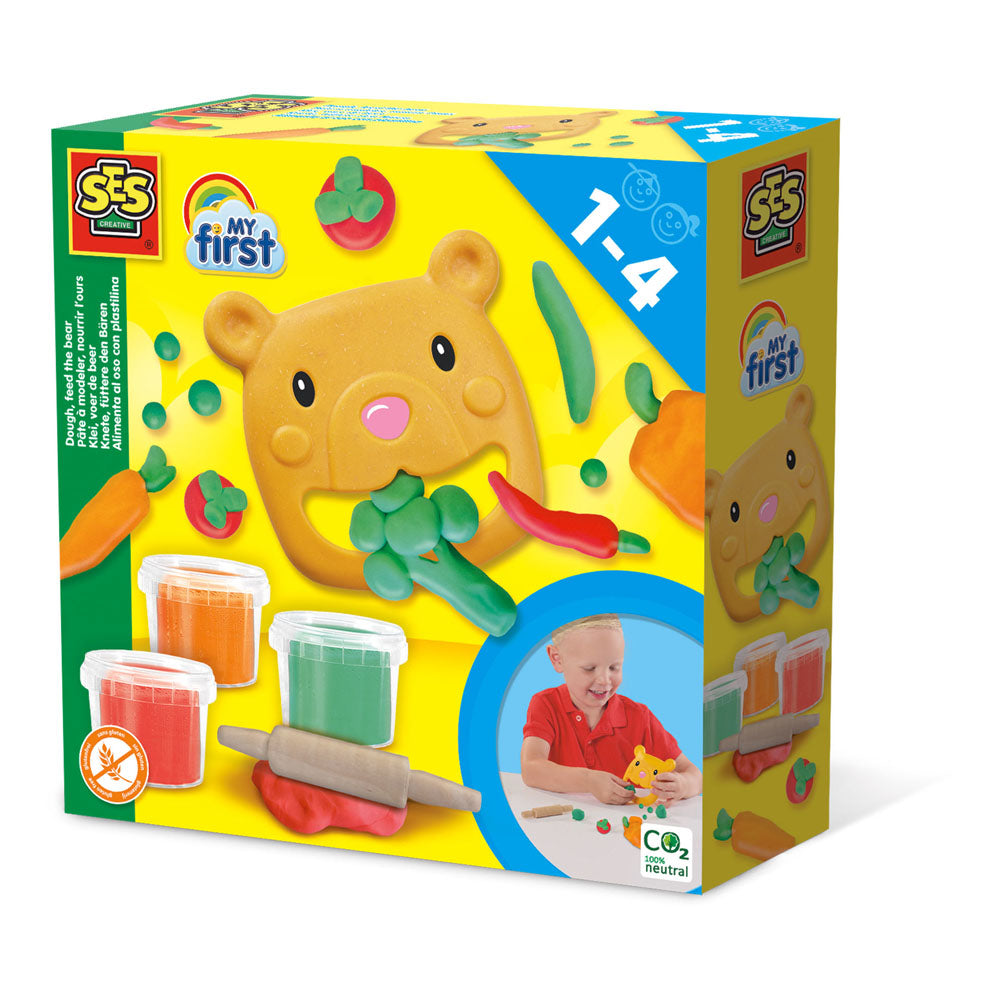 SES CREATIVE My First Modelling Dough Feed the Bear Set (14436)