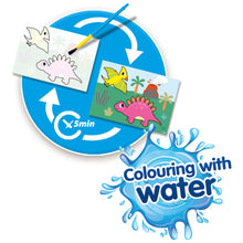 Load image into Gallery viewer, SES CREATIVE Dinos Colouring with Water Painting Set (14465)