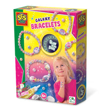 Load image into Gallery viewer, SES CREATIVE Glow-in-the-Dark Galaxy Bracelets Jewellery Making Set (14761)
