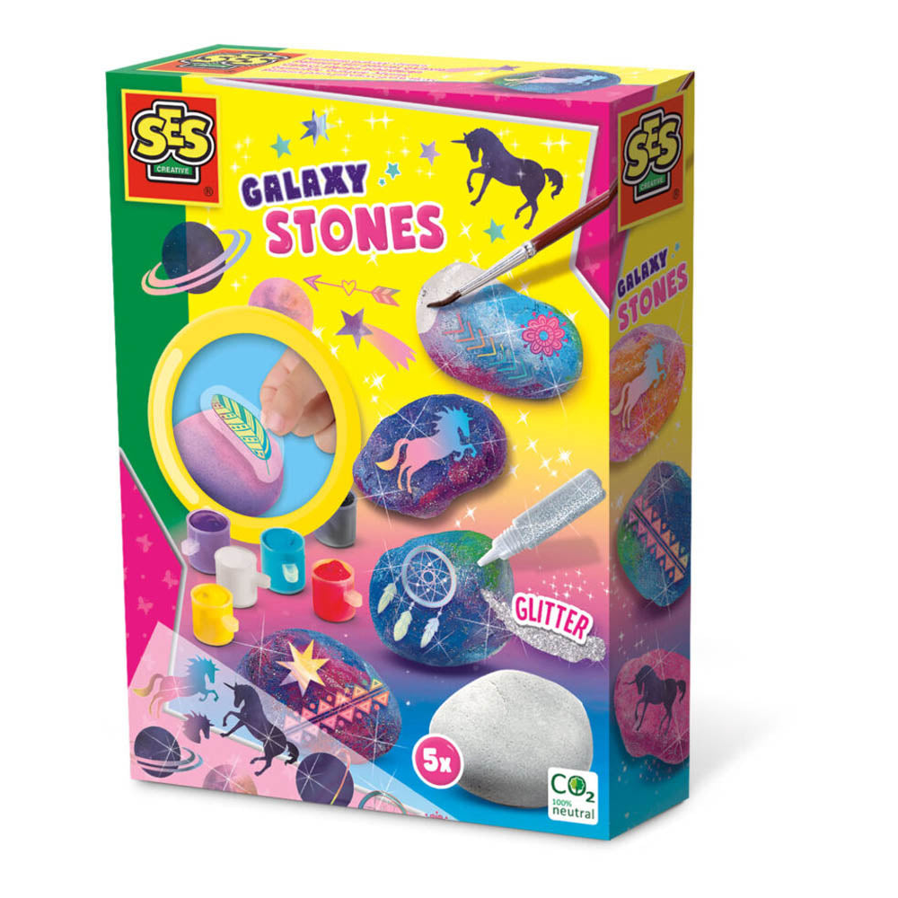 SES CREATIVE Painting Galaxy Stones Painting Set (14766)